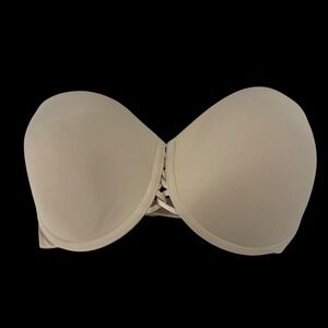 Wacoal Red Carpet Strapless Bra 854119 Nude Beige Underwire 34DD Womens‎